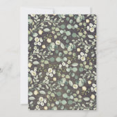 Invitation Renouvellement de Vow de verdure rustique Annivers (Dos)