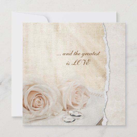 Invitation Renouvellement de Vow des anneaux mariages (Devant)