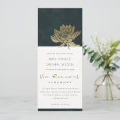 INVITATION RENOUVELLEMENT DE VOW FLORAL DE L'ÉMERAUDE VERT D' (Debout devant)