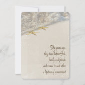 Invitation Renouvellement de Vow pour le 50e anniversaire (Devant)