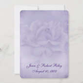 Invitation Renouvellement de Vow Rose passé (Devant)