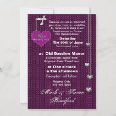 Invitation Renouvellement des voeux Mariages - Coeurs d'invit (Dos)