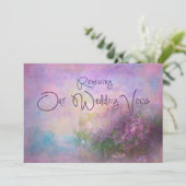 Invitation Renouvellement des voeux Mariages - Lilac Bliss (Debout devant)