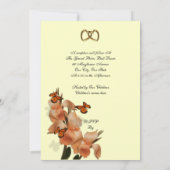 Invitation Renouvellement du 25e anniversaire du mariage Vow (Dos)