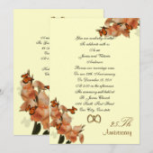 Invitation Renouvellement du 25e anniversaire du mariage Vow (Devant / Derrière)