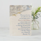 Invitation Renouvellement du Mariage Vow Seashore (Debout devant)