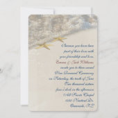 Invitation Renouvellement du Mariage Vow Seashore (Devant)