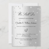 Invitation Renouvellement du voeu d'argent 60e anniversaire m (Devant)