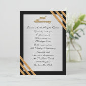 Invitation Renouvellement du voeu du 50e anniversaire Elégant (Debout devant)