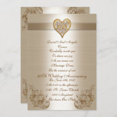 Invitation Renouvellement du voeu du 50e anniversaire Invitat (Devant / Derrière)