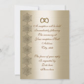 Invitation Renouvellement du voeu du 50e anniversaire Invitat (Dos)