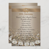 Invitation Renouvellement du voeu du 60e anniversaire Invitat (Devant / Derrière)