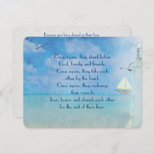 Invitation Renouvellement du voeu du phare blanc nautique