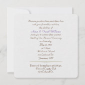 Invitation Renouvellement du voeu mariage - coeur de ruban vi (Dos)