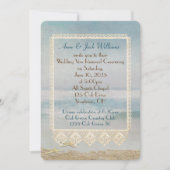 Invitation Renouvellement du voeu mariage conception de bord  (Devant)