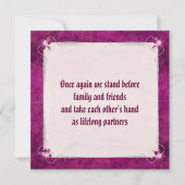 Invitation Renouvellement du voeu mariage "Nous le faisons" (Devant)