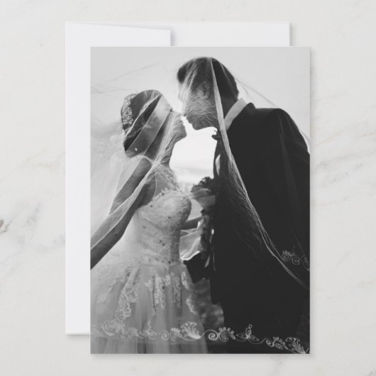 Invitation Renouvellement du voeu mariage violet 1 an après h (Dos)