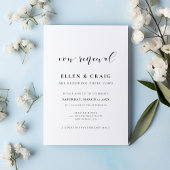 Invitation Renouvellement élégant de Vow Mariage design