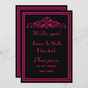 Invitation Renouvellement spectaculaire des vues de Mariage n