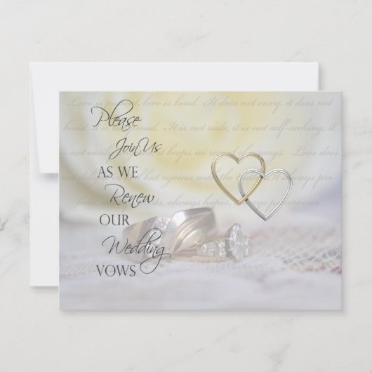 Invitation Renouvellement Vow Bagues (Devant)