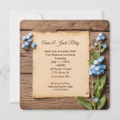 Invitation Renouvellement Vow mariage Oublier-Me-Nots (Devant)