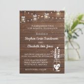 Invitation Rénovation de Voeux Grange Pot Mason Classique Boi (Debout devant)