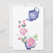 Invitation Répandez le Thé avec la Future Mariée Enterrement (Dos)