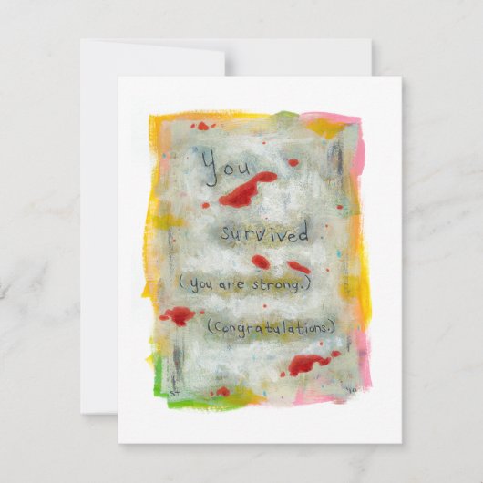 Invitation Réparation du survivant guérison espoir traumatism (Devant)