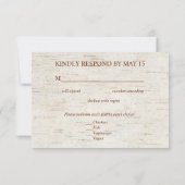 Invitation Repas de bouleau Eucalyptus géométrique en cuivre (Dos)