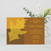 Invitation Repas de Brunch du Lendemain de Mariage avec Bloc  (Debout devant)