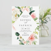 Invitation Repas de charmante préparation du cadre floral de  (Debout devant)