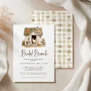 Invitation Repas de mariage champêtre pour la douche de la ma