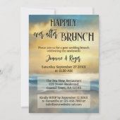 Invitation Repas de Mariage de Plage Brunch Happily Ever Afte (Devant)