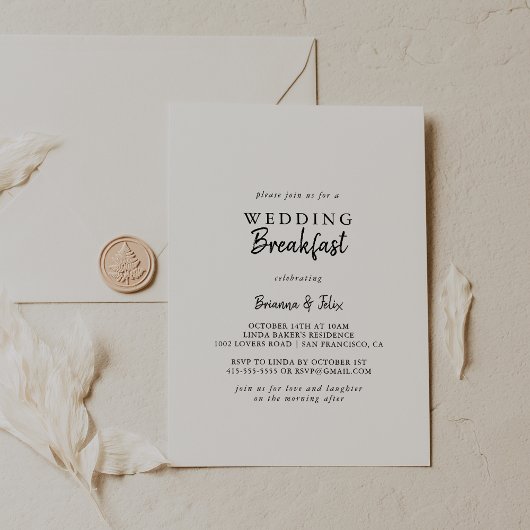 Invitation Repas de Mariage Moderne