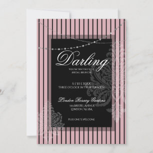 Invitation Repas de midi de douche de mariée avec la mariée