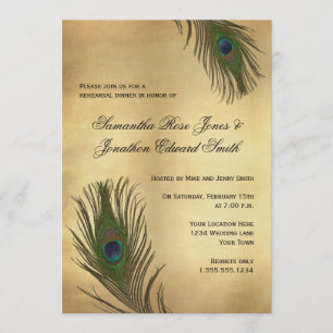 Invitation Repas de répétition de la peau Vintage