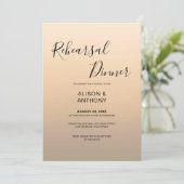 Invitation Répétition Arrière - plan Ombre Beige (Debout devant)