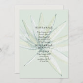 Invitation Répétition de la Monnaie Mariage du Foliage Tropic (Devant / Derrière)