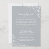 Invitation Répétition de mariage à la Fleur de Silver (Devant)