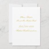 Invitation Répétition de mariage Elegant Script Island Citrus (Dos)