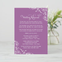 Répétition de mariage Lavender Flourish