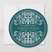 Invitation Répétition de mariage royal avec épée argent sarce (Devant)