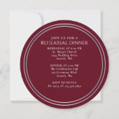 Invitation Répétition de mariage royal avec épée argentée rou (Dos)
