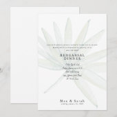 Invitation Répétition de mariage tropical atténué (Devant / Derrière)