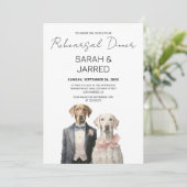 Invitation Répétition de mariées et de mariées de chiens (Debout devant)