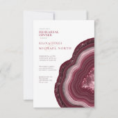 Invitation Répétition de Parties scintillant de géode d'âge - (Devant)