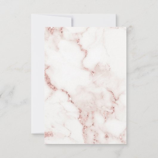 Invitation Répétition de Parties scintillant en marbre modern (Dos)