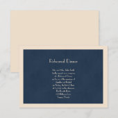 Invitation Répétition des Mariages bleus de la marine et des  (Devant / Derrière)