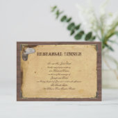 Invitation Répétition des Mariages Casquettes rustiques (Debout devant)