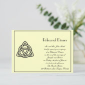 Invitation Répétition des Mariages de noeuds celtes noirs (Debout devant)